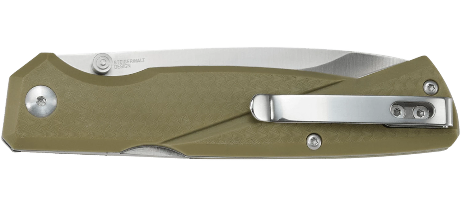 Columbia River (CRKT) Kova Midlock OD Green Folder Knife 6434 4 Columbia River (CRKT) Kova Midlock OD Green Folder Knife 6434 - Image 2