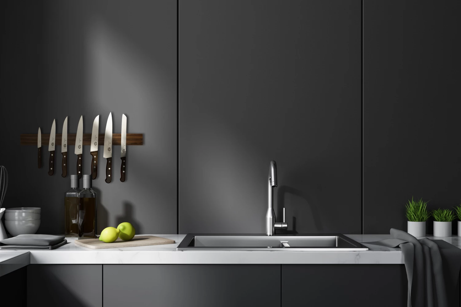 ChefTech 60cm Solid Walnut Magnetic Knife Rack 3 ChefTech 60cm Solid Walnut Magnetic Knife Rack