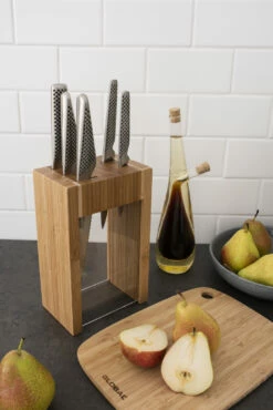 Global Teikoku 5 Piece Kitchen Knife Block Set - 79629 -KNIFE SUPPLIES Sales GLB79629 2