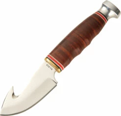 Kabar Skinner Game Hook (Guthook) Fixed Blade Knife 1234 Leather Sheath