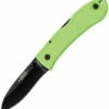 Kabar Dozier Zombie Neon Green Zytel/Black Blade Hunting Folder Knife 4062ZG