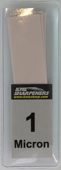 KME Diamond Lapping Film And Glass Blank - 1 Micron (16,000 Grit) LF-GB-SLVS