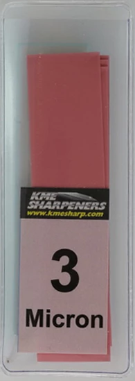 KME Diamond Lapping Film And Glass Blank - 3 Micron (6,000 Grit) LF-GB-SLVS