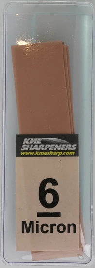 KME Diamond Lapping Film And Glass Blank - 6 Micron (3,000 Grit) LF-GB-SLVS