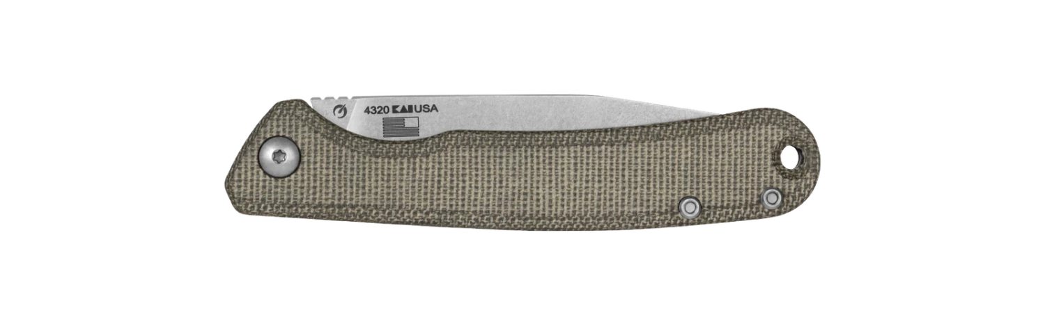 Kershaw Federalist Green Canvas Micarta, CPM154 Folder Knife 4320 3 Kershaw Federalist Green Canvas Micarta, CPM154 Folder Knife 4320