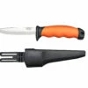 Mikov Brigand Fixed Blade Knife, PVC Sheath - 393-NH-10-Orange -KNIFE SUPPLIES Sales MIK393 NH 10 Orange