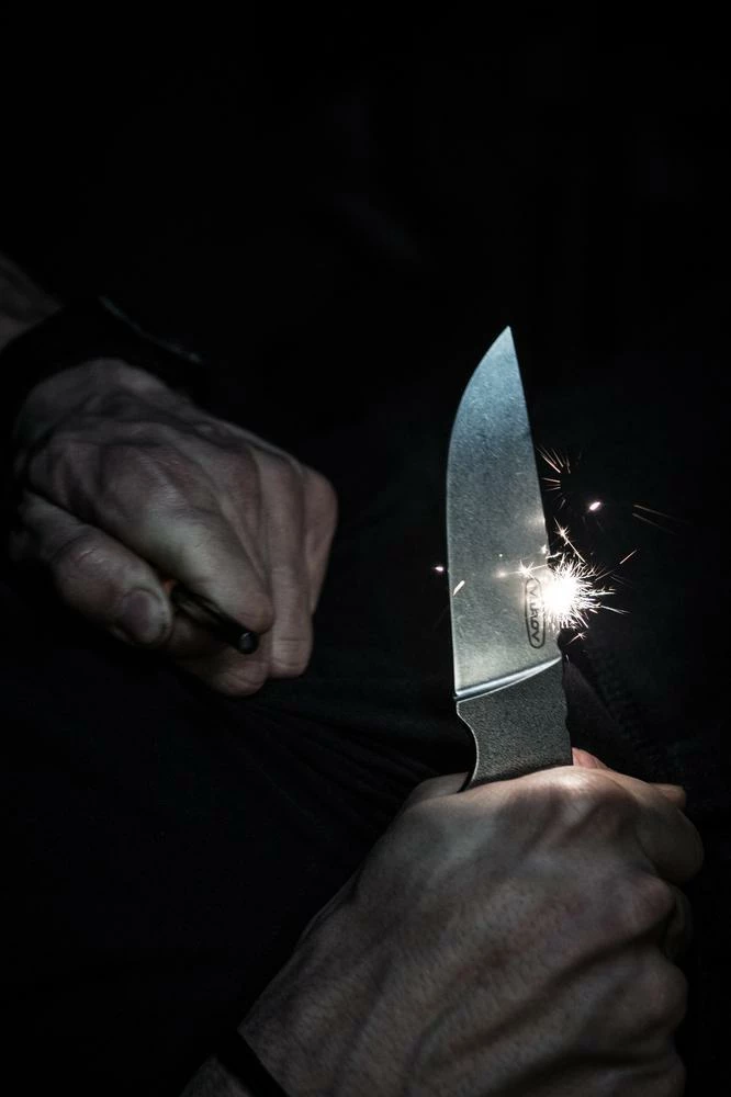 Mikov Patron Stonewash Böhler N690 Steel G10 Fixed Blade Knife, Kydex Sheath - 726-BM-9 7 Mikov Patron Stonewash Böhler N690 Steel G10 Fixed Blade Knife, Kydex Sheath - 726-BM-9 - Image 5