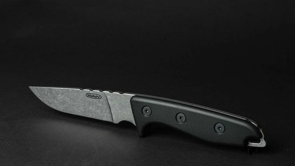 Mikov Patron Stonewash Böhler N690 Steel G10 Fixed Blade Knife, Kydex Sheath - 726-BM-9 3 Mikov Patron Stonewash Böhler N690 Steel G10 Fixed Blade Knife, Kydex Sheath - 726-BM-9