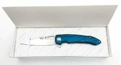 Mikov Elipt Stonewash Linerlock D2 Steel Blue Duralumin Elox Pocket Folder Knife - ELIPT -KNIFE SUPPLIES Sales MIKELIPT 6