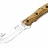 Nieto Warfare Olive Wood Guthook Hunting Fixed Blade Knife, Leather Sheath - 194O -KNIFE SUPPLIES Sales N194O