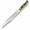 Puma Bowie Stag Handle Hunting Fixed Blade Knife, Leather Sheath - 116396