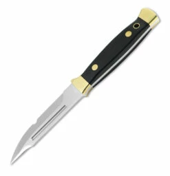 Puma Falknersheil II Black Micarta Handle Fixed Blade Hunting Knife, Leather Sheath - 123515