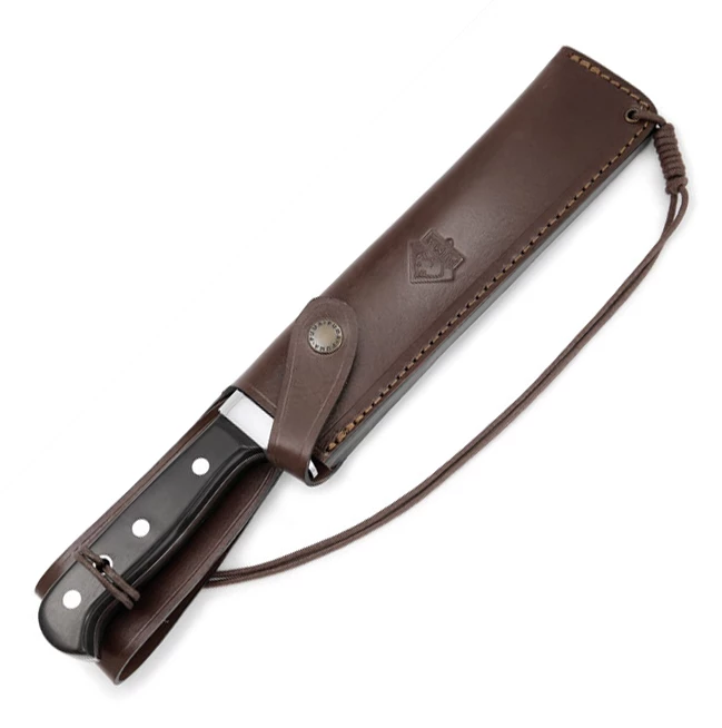 Puma Phönix Bowie Pakkawood Handle Fixed Blade Knife, Leather Sheath - 126376 4 Puma Phönix Bowie Pakkawood Handle Fixed Blade Knife, Leather Sheath - 126376 - Image 2