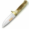 Puma IP Elk Hunter Stag Fixed Blade Knife, Leather Sheath - 816050