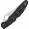 Spyderco Police 4 Lightweight Black FRN, Satin Plain Edge Folder Knife - C07PBK4 -KNIFE SUPPLIES Sales SC07PBK4