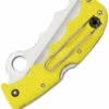 Spyderco Assist Salt Lightweight Yellow FRN, Satin Serrated Edge Rescue Folder Knife - C79PSYL -KNIFE SUPPLIES Sales SC79PSYL