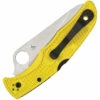 Spyderco Pacific Salt 2 Yellow FRN, Satin Serrated Edge Folder Knife - C91SYL2 -KNIFE SUPPLIES Sales SC91SYL2