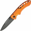 Schrade Linerlock Orange Aluminium Handle Folding Knife SCH107ALOR
