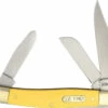 Schrade Senior Stockman Old Timer Yellow Folding Knife 8OTY -KNIFE SUPPLIES Sales SCH8OTY