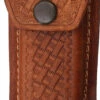 Brown Leather Embossed Basketweave Belt Sheath To Suit 4.5 - 5.25 Inch Knife 2 Brown Leather Embossed Basketweave Belt Sheath To Suit 4.5 - 5.25 Inch Knife -KNIFE SUPPLIES Sales SH1132