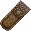 Alligator Pattern Brown Leather Belt Sheath To Suit 3 - 3.5 Inch Knife -KNIFE SUPPLIES Sales SH1190