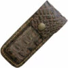 Crocodile Pattern Brown Leather Belt Sheath To Suit 4.5 - 5.25 Inch Knife -KNIFE SUPPLIES Sales SH1197
