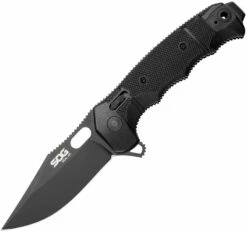 SOG Seal XR Black TiNi S35VN Folder Knife 12-21-02-57