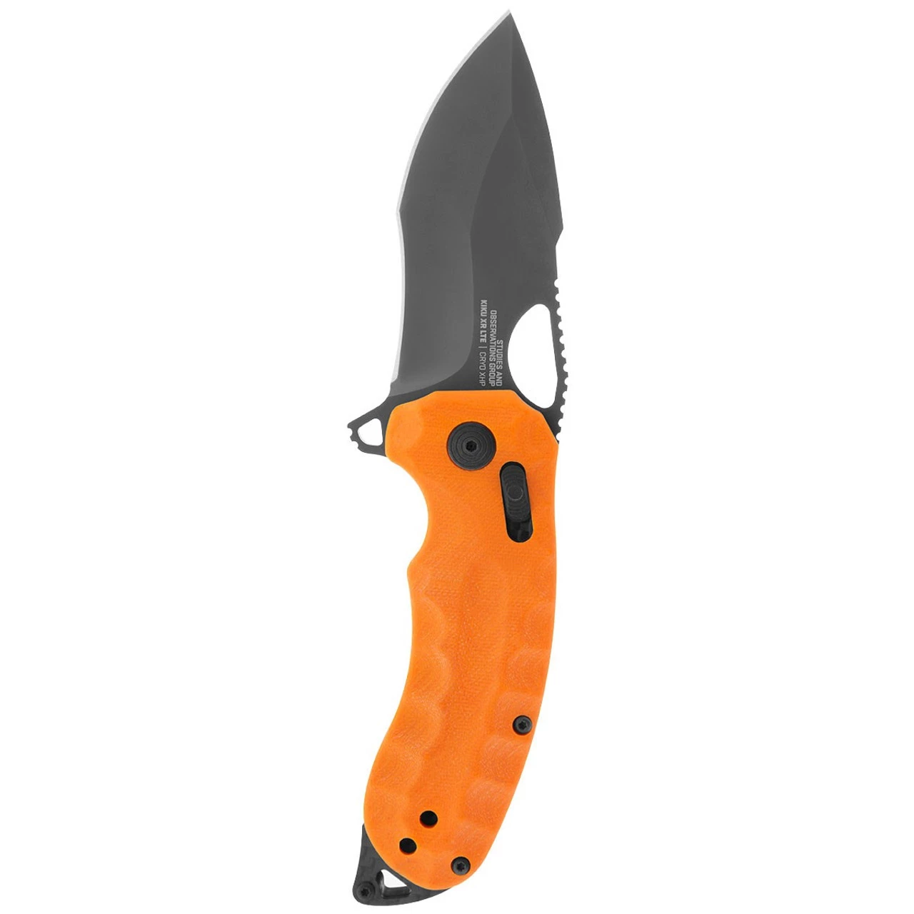 SOG Kiku XR LTE Blaze Orange G10/Carbon Tanto Folder Knife 12-27-03-57 4 SOG Kiku XR LTE Blaze Orange G10/Carbon Tanto Folder Knife 12-27-03-57 - Image 2