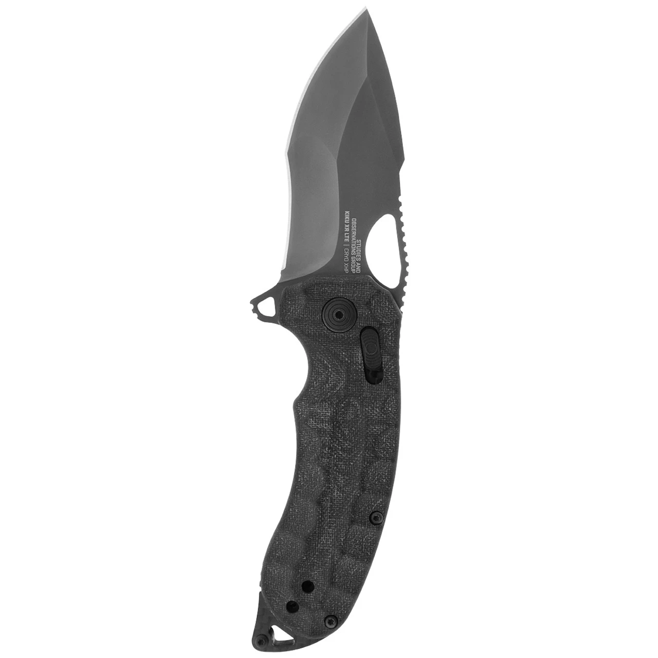 SOG Kiku XR LTE Blackout Micarta/Carbon Tanto Folder Knife 12-27-04-57 4 SOG Kiku XR LTE Blackout Micarta/Carbon Tanto Folder Knife 12-27-04-57 - Image 2
