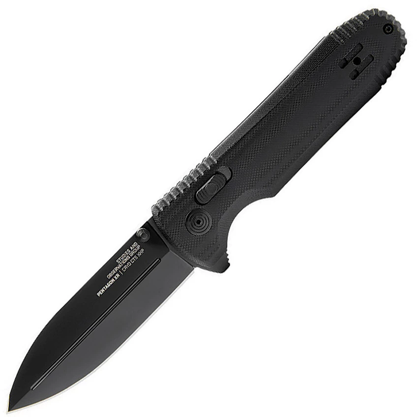 SOG Pentagon MK3 XR Black TiNi CTS XHP Folder Knife 12-61-01-57 3 SOG Pentagon MK3 XR Black TiNi CTS XHP Folder Knife 12-61-01-57