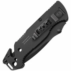 SOG Escape Clip Point Black Serrated Recue Folder Knife FF25