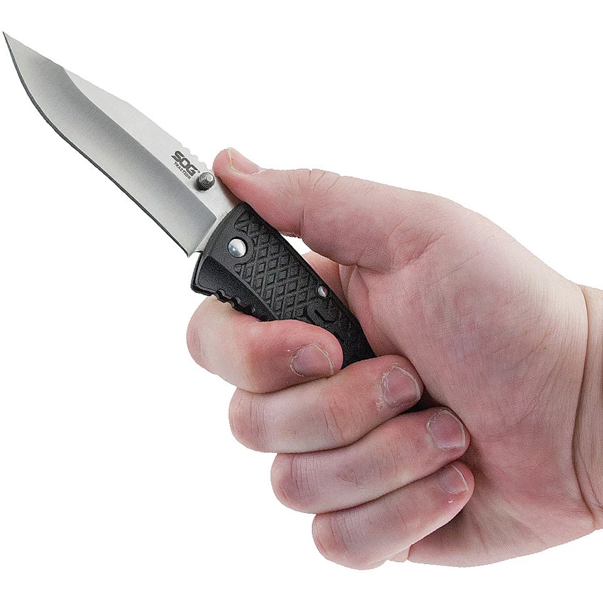 SOG Traction Clip Point Folder Knife TD1011 4 SOG Traction Clip Point Folder Knife TD1011 - Image 2