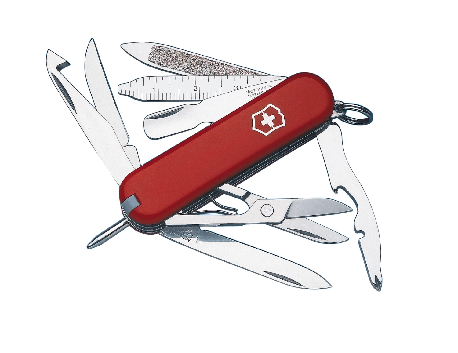 Victorinox Swiss Army MiniChamp Red 17 Function Small Folder Pocket Knife - 35111 3 Victorinox Swiss Army MiniChamp Red 17 Function Small Folder Pocket Knife - 35111