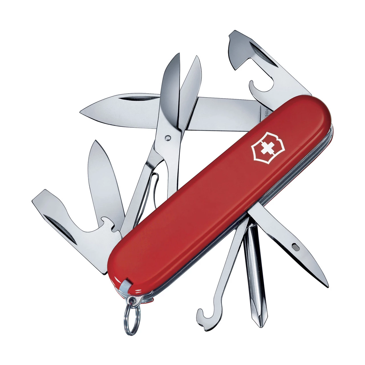 Victorinox Swiss Super Tinker Red 14 Function Medium Folder Pocket Knife - 35696 3 Victorinox Swiss Super Tinker Red 14 Function Medium Folder Pocket Knife - 35696