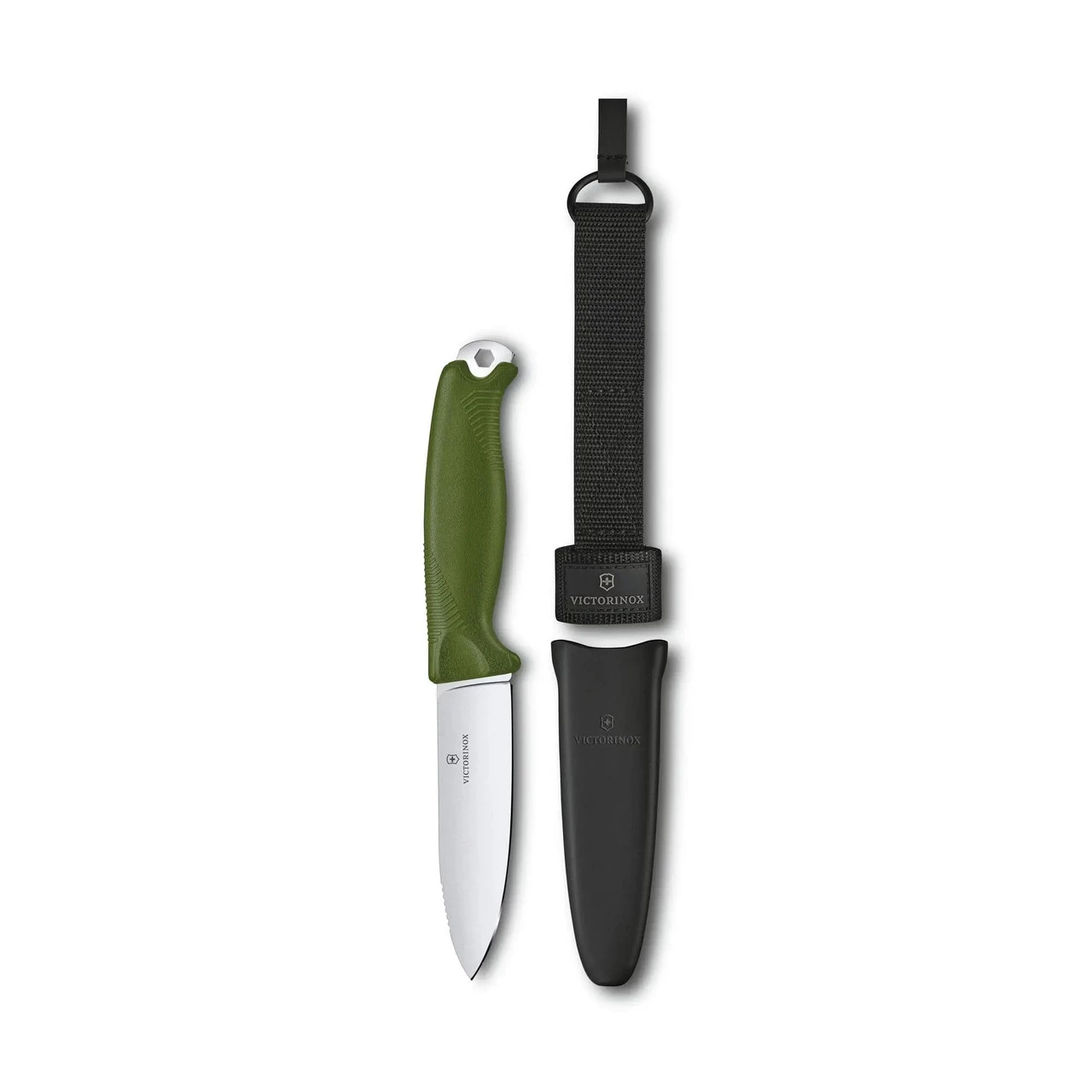 Victorinox Venture Bushcraft Fixed Blade Knife, Olive - 3.0902.4 5 Victorinox Venture Bushcraft Fixed Blade Knife, Olive - 3.0902.4 - Image 3