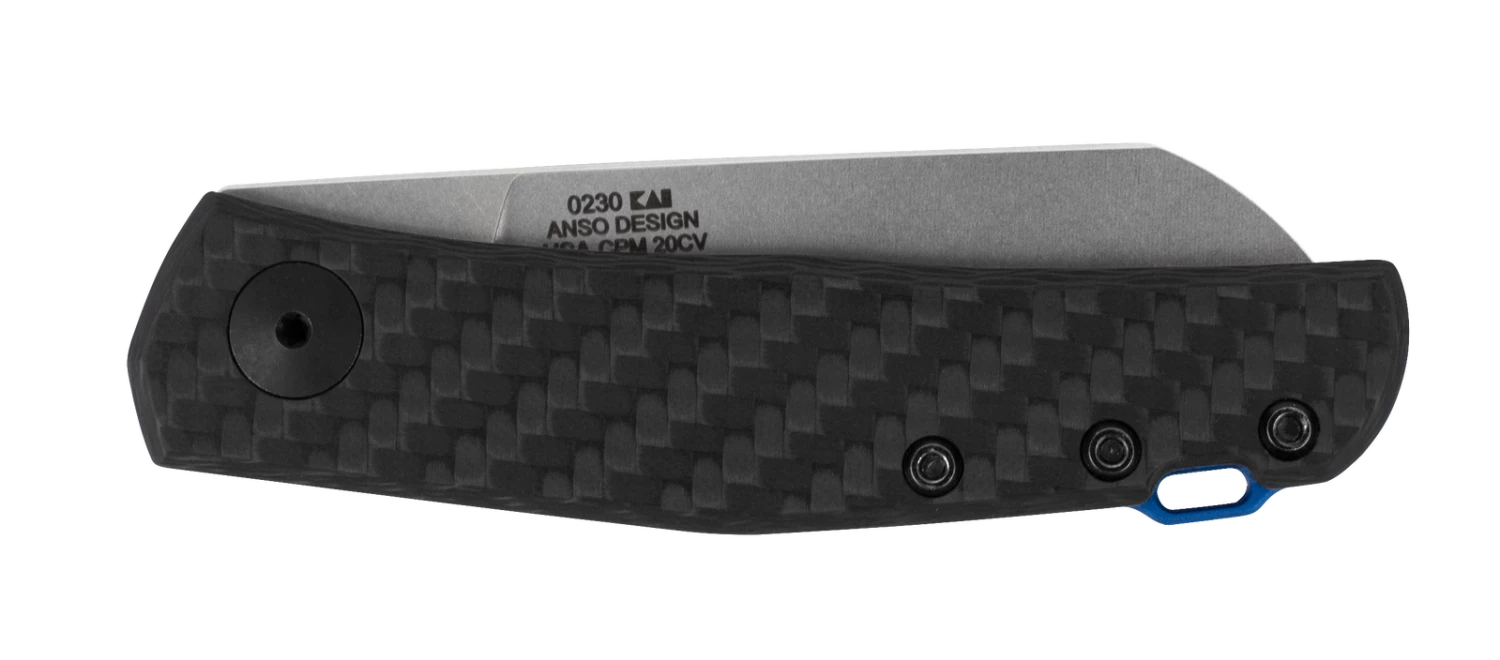 Zero Tolerance Anso Carbon Fibre Sheepsfoot CPM20CV Folder Knife 0230 4 Zero Tolerance Anso Carbon Fibre Sheepsfoot CPM20CV Folder Knife 0230 - Image 2