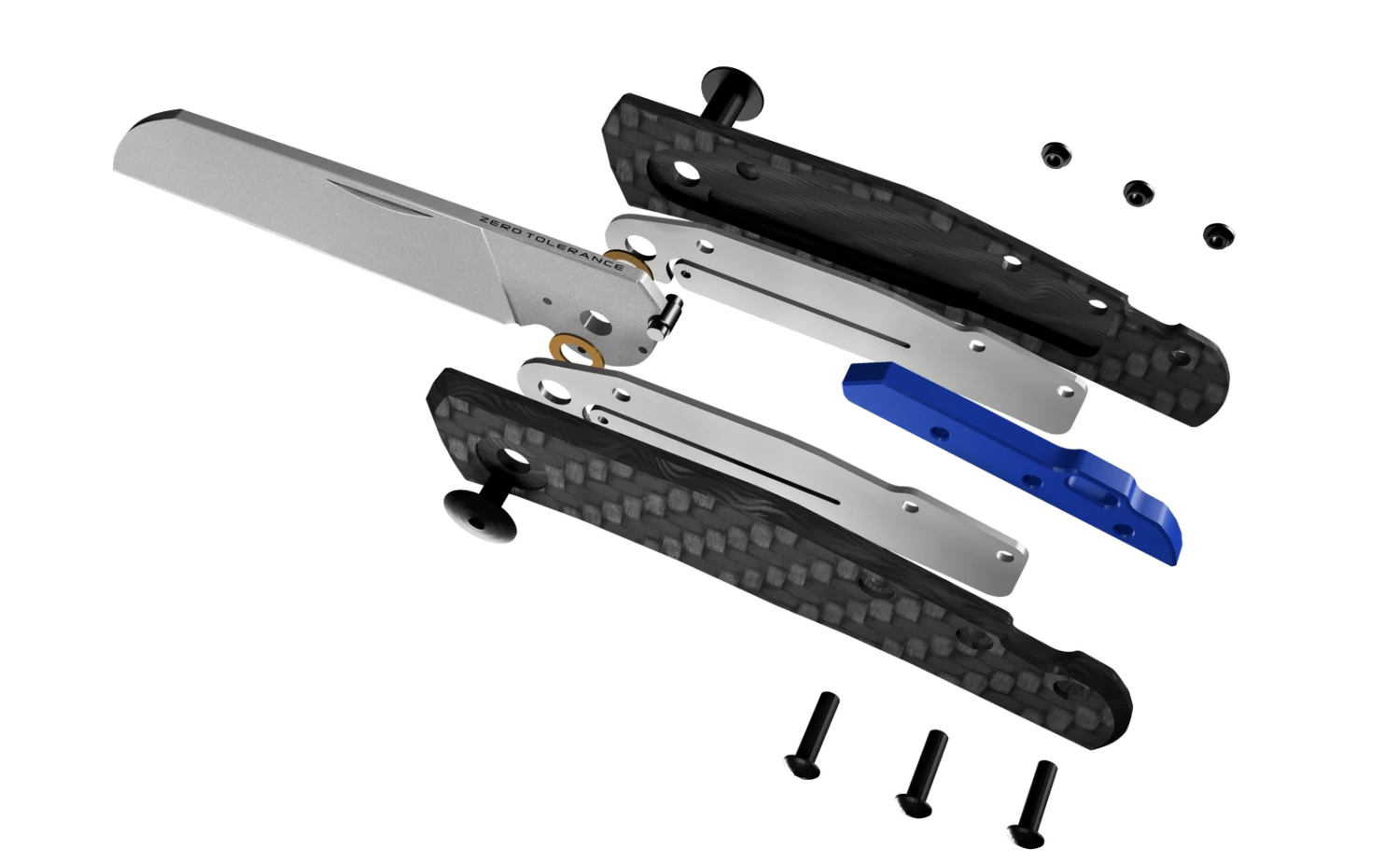 Zero Tolerance Anso Carbon Fibre Sheepsfoot CPM20CV Folder Knife 0230 5 Zero Tolerance Anso Carbon Fibre Sheepsfoot CPM20CV Folder Knife 0230 - Image 3